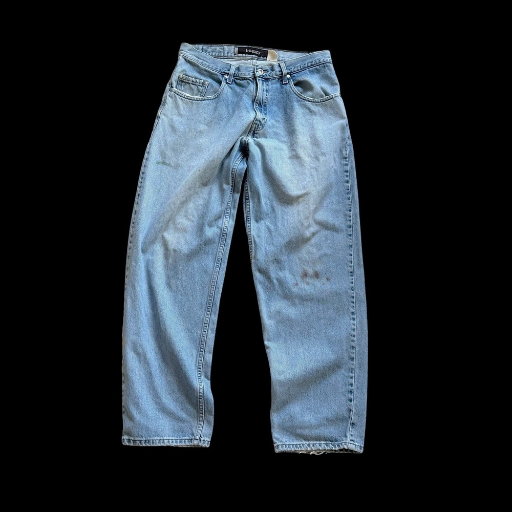90's Levis SilverTab Baggy Jeans Light Wash Denim Blue 33x32 Mens 90s Streetwear
